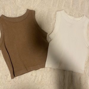 Two Cropped Tank Tops